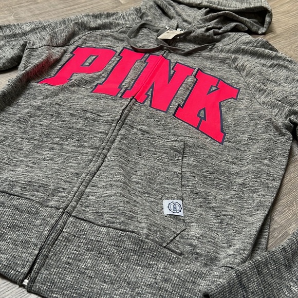 NWT PINK by Victoria Secret full zip hooded sweatshirt - Picture 2 of 6